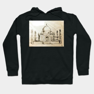 Taj Mahal Sketch Hoodie